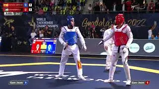 417 M-80kg R-16 CINTADO ARTECHE J. ESP 🔵 vs 🔴 ELSHARABATY S. JOR I Guadalajara 2022 WT Championships