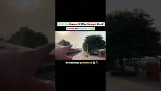 Overtake with crossing | Bihar sampark krnati overtake Gaya special #train #shorts #viral #overtake