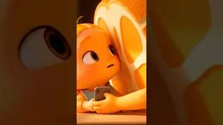 Orii the Orange Baby: The Day No One Showed Up 😢🍊 #orii #silentstory #animationshort #shortstory