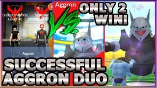 AGGRON DUO IN POKEMON GO | 2 TRAINERS BEAT AGGRON RAID BOSS