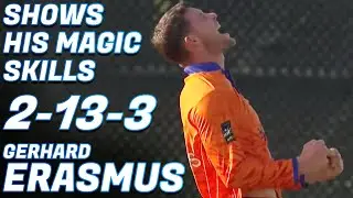 Gerhard Erasmus Bowling | New York Strikers vs Miami Lions | Match 13 | MAX60 Caribbean League 2024