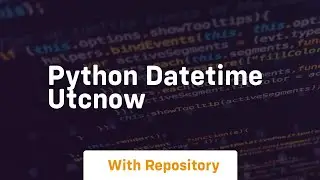 python datetime utcnow