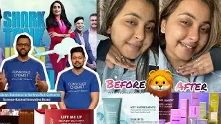 Trying Viral Skincare Products From Shark Tank Ft.Concious Cosmetics 🧴❤️🫣 #skincare #review 