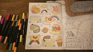ASMR beach waves with cute drawing #asmr #beach #waves #relaxing #drawing #cute 