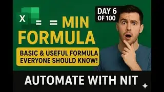 Excel MIN Formula Tutorial | Day 6 of 100 Excel Formulas Challenge