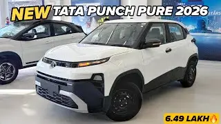 2026 New Tata Punch Pure Detailed Walkaround Review🔥| Second Base Variant✅ | Price & Features | 