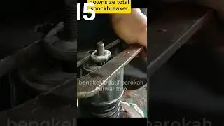 16. Pemasangan finishing downsize shock #education #handtools #tutorial #videoshort