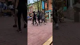 Gold Man Scare Prank