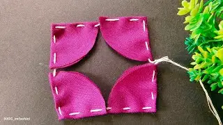 Amazing Fabric Art|Easy DIY Cloth flowers|Hand Embroidery designs|Cloth flowers making