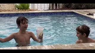 Boys Ice Challenge in the Pool not what they expected!
