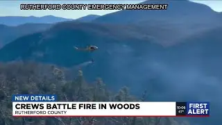 Crews report woods fire in Rutherford Co. at 50% containment