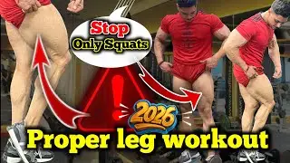 Leg Ka Size Kaise Badhaye? 🦵🔥 | Patli Tange Moti Karne Ka Best Workout | No Equipment #vlog #viral 