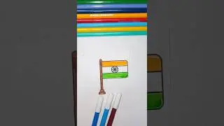 Easy Tiranga Drawing in 1 Minute 🇮🇳
