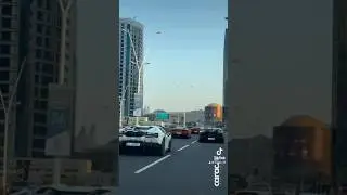 Exotic Hyper car parade in business district | West Bay Cornish | Lamborghini | Pagani | Ferrari