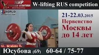 21-22.03.2015.YUSUBOVA-69.(60,64/75,77).Moscow Championship to 14 years.