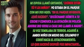 Mi esposa me ordenó huir del parque con los niños inmediatamente.