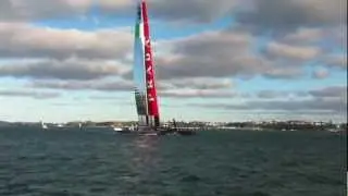 Luna Rossa AC72 in Auckland