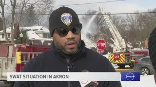 Akron police give update on SWAT situation, fire on Kenilworth Drive