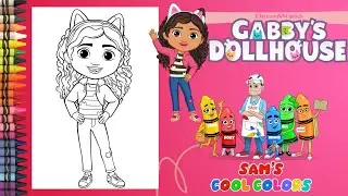 Coloring Gabby's Dollhouse | Gabby's Dollhouse Coloring Book Pages | Crayons