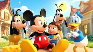 O Queijo do Mickey Mouse Ficou Preso na Cadeira | Can&ccedil;&otilde;es Infantis e Rimas para Crian&ccedil;as