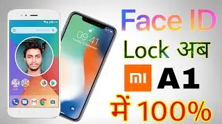 Face ID Lock in Mi A1 like iPhone X || How to use face id lock in Mi A1
