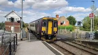 EMR DMU passing through Thorpe Culvert (Skegness to Nottingham)