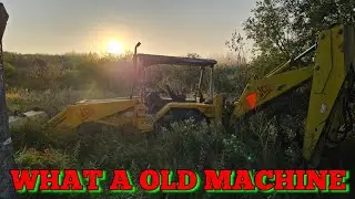 Review on a 1970 JCB 3C backhoe loader and start up 