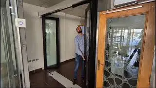 Mace Showroom Jeddah Automatic Sliding Door with Manual Break