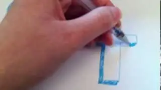 How To Draw A 3D Cross Easy