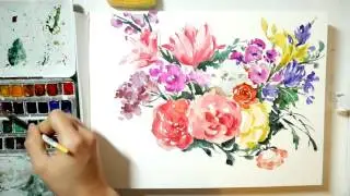 Let's be spontaneous in watercolor