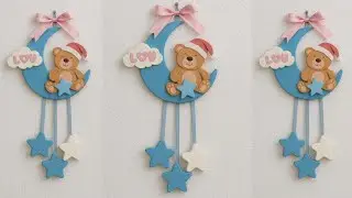 DIY Cute Taddy Bear wall hanging||Thermocol wall hanging|Thermocol craft ideas @nainsparkle