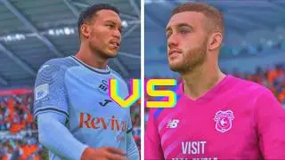 Ultra Realistic Career: Swansea City v Cardiff City | South Wales derby | EFL Championship 4K