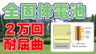 【2万回】電解質と電極を一体化！頑丈な全固体電池を実現！