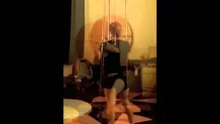 Practicing Cup Grip- Pole fitness