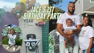 🏈✨FIRST YEAR DOWN 🏈✨ | JACE 1ST BIRTHDAY PARTY