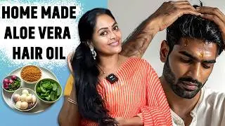 வீட்டிலேயே Aloe Vera Hair Oil | அடர்த்தியான & ஆரோக்கியமான முடிக்கு!! Jeyalekshmi Official