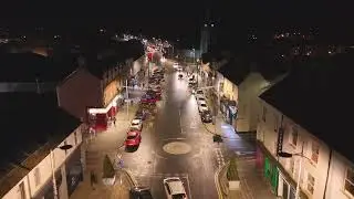 Antrim Town at night