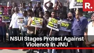Raipur: National Students' Union Of India Stages Protest Against Violence In JNU