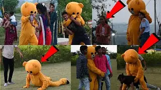 Teddy Funny Push Up Challenge | Teddy Prank In Park | Crazy Teddy | Deepsiya