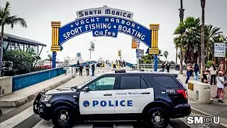 𝗣𝗜𝗘𝗥 𝗟𝗢𝗖𝗞𝗗𝗢𝗪𝗡: Police Block Santa Monica Pier Amid LAPD Truck Pursuit