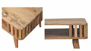 IN4025 Slatted Oak-ish Coffee Table