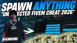 Этот чит позволяет незаметно создавать любые объекты на серверах FiveM (KaZo FiveM).