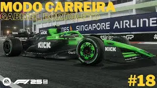 F1 25 | Carreira com Gabriel Bortoleto #18: Chuva, caos e drama em Singapura! 🇸🇬🌧️🔥