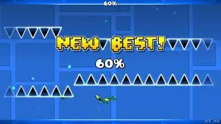 jugando geometry dash con el texture pack