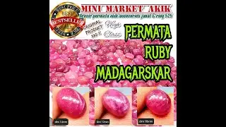 Batu permata ruby madagaskar / merah rubi / batu mulia delima