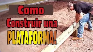 C&oacute;mo Construir Una Plataforma o Deck- Tablero De Registro, Postes Y Viga