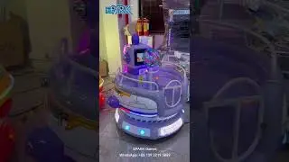 EPARK Space Rabbit Cup Swing Kids Video Car Baby Coin Operated Electric Video Game Children Love