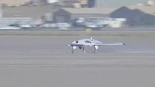 X-45A / UCAV Taking off From Edwards Air Force Base