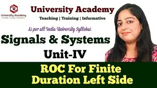 SS68: ROC For Finite Duration Left Sided (Anti causal) Signal