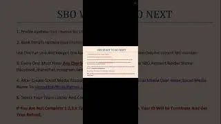 SBO important updates #noticeboard #sbo #sbojobs #raghul